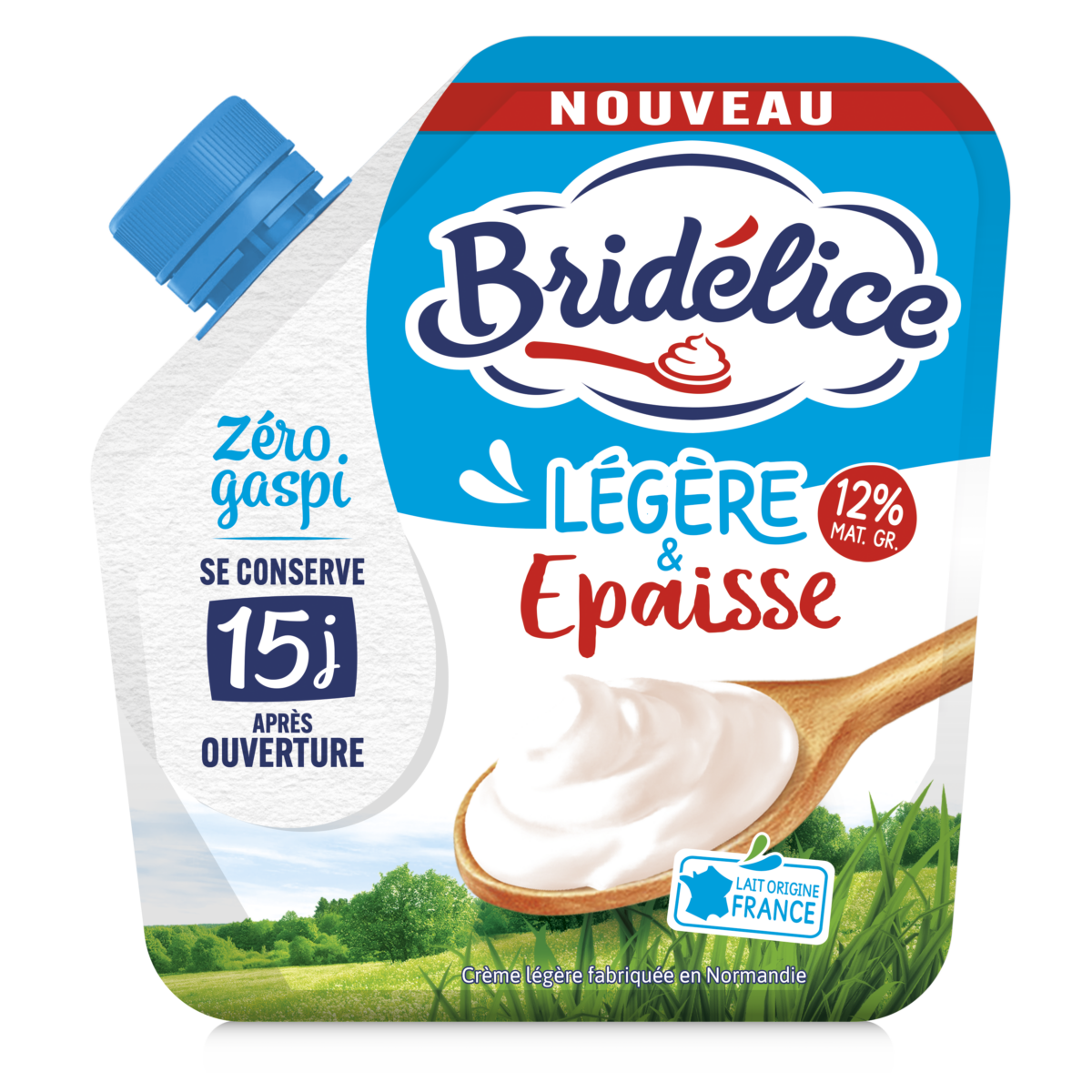 Crème fraîche légère épaisse en poche